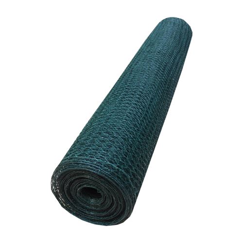 TOPTRADE rabbit mesh, plastic coated, green, 16 / 0,9 mm, 1000 mm / 10 m