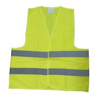 reflective vest, yellow,  XL