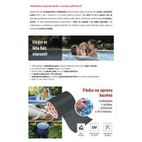 repair tape, swimming pool, black, 100 mm x 1 m (8)