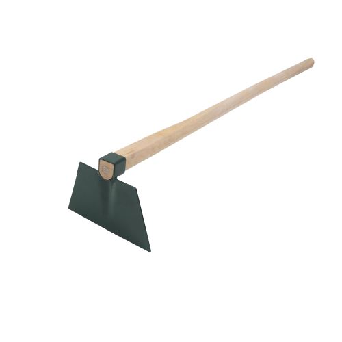 TOPTRADE wide hoe, with handle, 180 x 110 mm