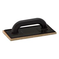 TOPTRADE ABS trowel, light weight plate, white felt, 250x130x8mm
