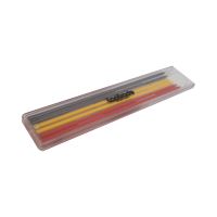 TOPTRADE replacement lead, for carpenter's pencil 600209, 6 pcs, mixed colors, 120 mm (3)