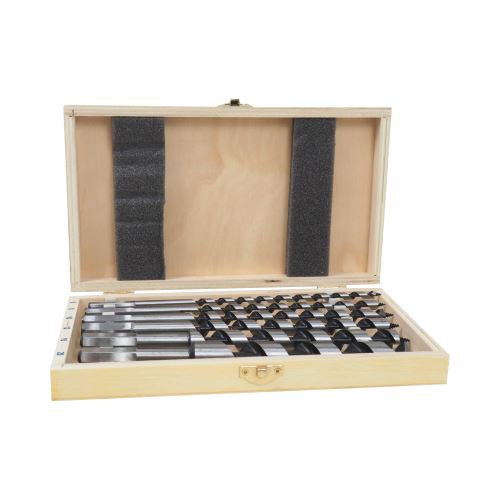 TOPTRADE snake drill, for wood, set of 6, length 230 mm