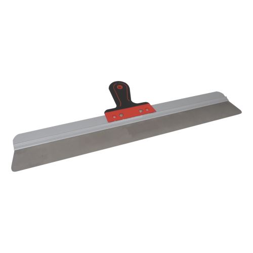 TOPTRADE stainless steel scraper, round edges, dural frame, 600 mm