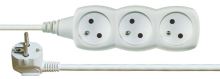 extension cord, white, 3 sockets without switch, 7 m, ~ 250 V / 10 A