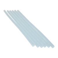 TOPTRADE melted glue sticks, transparent, 10 pcs/set, O 11,2 mm x 300 mm