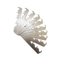 TOPTRADE spare blade, hook, 10 pcs/set, 18 mm (2)
