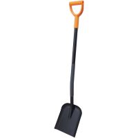 TOPTRADE shaped shovel, metal handle, welded, shaped profile, length 1200mm, Profi