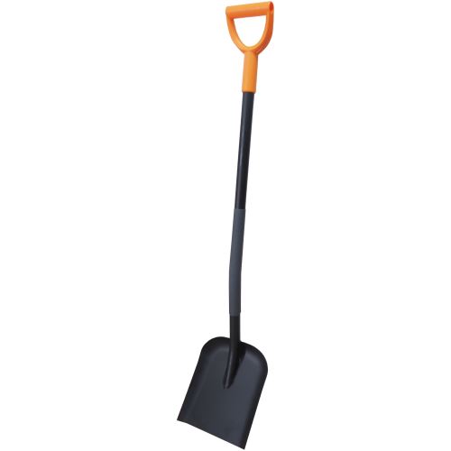TOPTRADE shaped shovel, metal handle, welded, shaped profile, length 1200mm, Profi