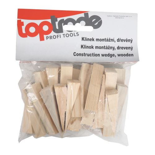 TOPTRADE mounting wooden wedge, 30pcs, 100x20x23 - 1mm (2)