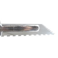 TOPTRADE stainless steel trowel, with rubberized handle, 6 mm teeth, 360 x 120 mm, profi (6)