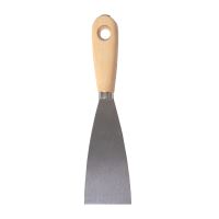 TOPTRADE spatula,steel,wooden handle and pounded rivet, 50 mm, hobby