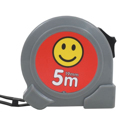 TOPTRADE tape measure, "SMAJLÍK", single brake, 19 mm x 5 m (8)