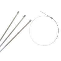 TOPTRADE tightening strap, stainless steel, 50 pcs, 4.6 x 200 mm