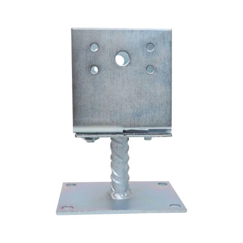 TOPTRADE anchor foot, adjustable, on screws, 80 - 150 mm x 90 mm, galvanized (7)