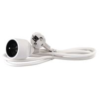 extension cord, white, 2 m, ~ 250 V / 10 A