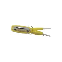 TOPTRADE padlock, yellow, 30 mm (4)