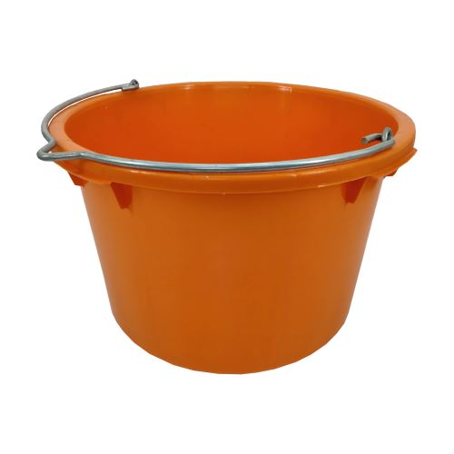 TOPTRADE plastic container, extra strong, orange, 40 l, with TÜV/GS certification
