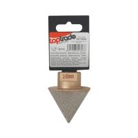 TOPTRADE grinding crown, diamond, M14, pyramid 2 - 50 mm (1)