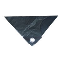 TOPTRADE covering tarpaulin, antracit, with metal eyelets, 5 x 8 m, 100 g / m2 (1)