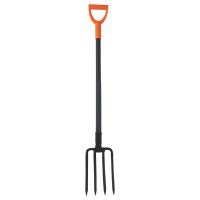 TOPTRADE digging fork, metal handle, welded, shaped profile, length 1200 mm, Profi (1)