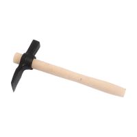 TOPTRADE mason´s hammer, wooden - beech handle, without pull up, 600g