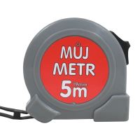 tape measure, &quot;MŮJ METR&quot;, single brake, 19 mm x 5 m