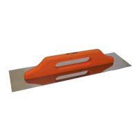 ProTec trowel, stainless steel, smooth, wooden handle, 490 x 130 mm