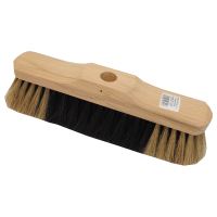 wooden broom, 28 cm, pure sackcloth, without handle