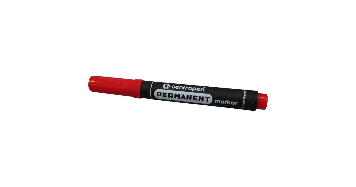 Daytime Halloween square permanent marker CENTROPEN, 8566/1, red, 2,5 mm mark, set of 10 pcs |  TOPTRADE PRODUCTION s.r.o.