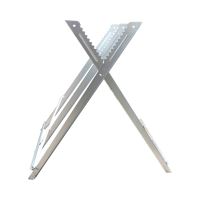 TOPTRADE saw horse, galvanized, max load capacity 150kg, for wood cutting (3)