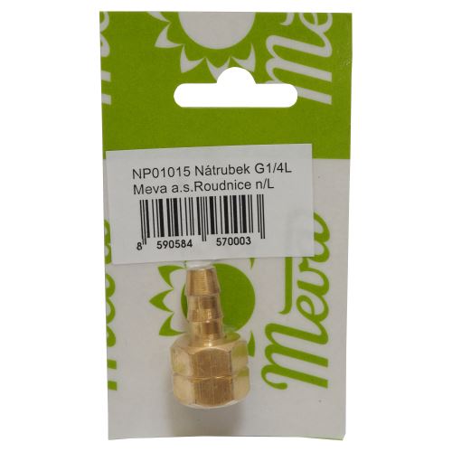 PB nozzle and nut, O 8 mm, 1/4 "