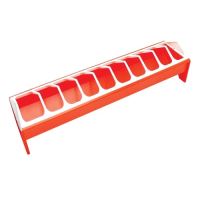 plastic trough feeder, slide in, for poultry, 500 mm