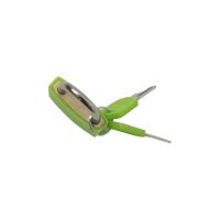 TOPTRADE padlock, green, 30 mm (4)
