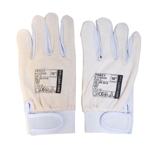 gloves PERCY, leather, size 10