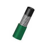 TOPTRADE garden hose, green - black, non transparent, 3/4", 10 m (4)