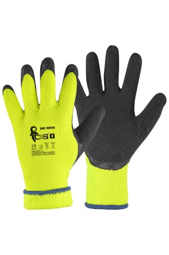 Roxy Winter gloves, winter, dipped in latex, size 8