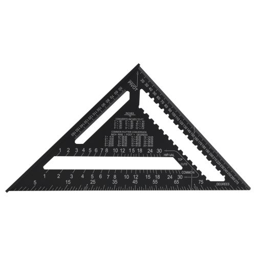 TOPTRADE carpenter's triangle, aluminum, 300 mm