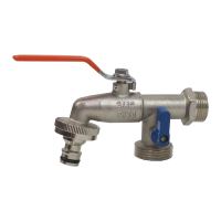 garden valve, adapter, valve 2 x 3/4&quot; + 1“
