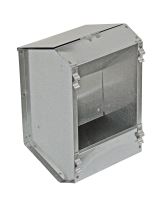 galvanized hanging feeder, one-chamber, for rabbits, 2 L
