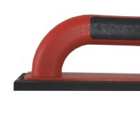 TOPTRADE ABS trowel, microrubber, slatted, PROFESSIONAL, 220 x 65 x 8 mm (6)