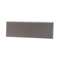 TOPTRADE stainless steel trowel, with rubberized handle, 6 mm teeth, 360 x 120 mm, profi (8)