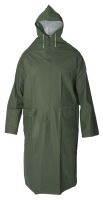 raincoat with hood, green, size XXL