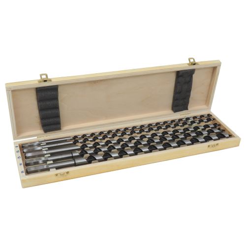 TOPTRADE snake drill, for wood, set of 5, length 400 mm