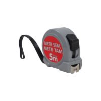 TOPTRADE tape measure, "METR SEM, METR TAM...", single brake, 19 mm x 5 m (1)