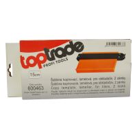 TOPTRADE copy template, lamellar, for tilers, 2 locks, length 15 cm (1)