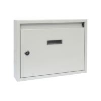 mail box ,metal, white ,340 x 240 x 60 mm