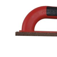 TOPTRADE ABS trowel, brown felt, slatted, PROFESSIONAL, 220 x 65 x 10 mm (4)