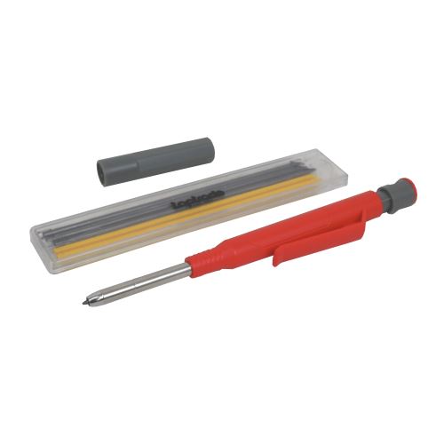TOPTRADE carpentry pencil, mechanical, marker, 2.8 mm x 150 mm, set 6 pcs