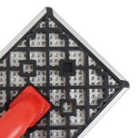 TOPTRADE grater on polystyrene, PROFESSIONAL, on perforated plastic ,380 x 160 mm (5)